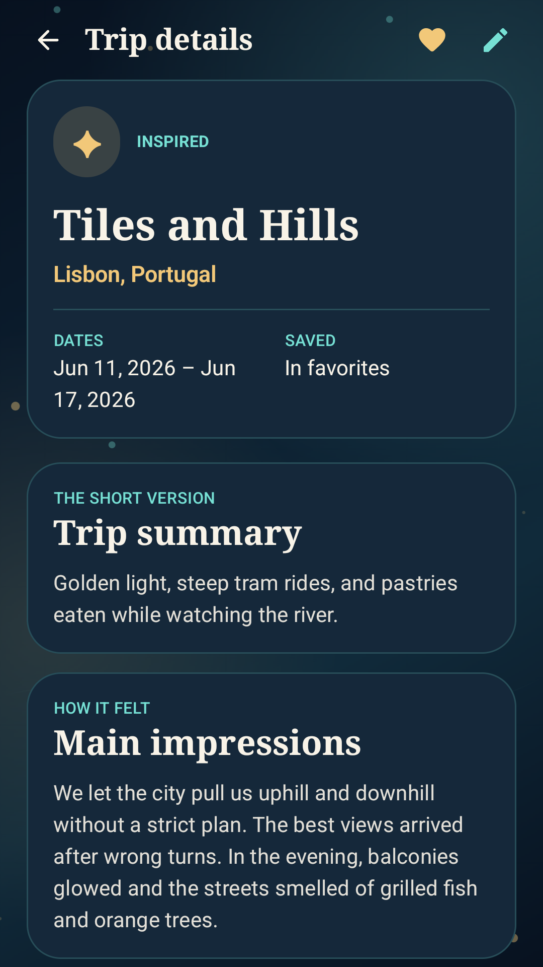 White Wanderer trip details